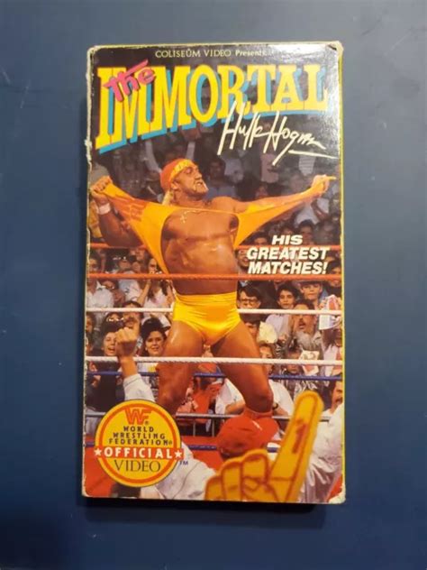 Wwf The Immortal Hulk Hogan Vhs Coliseum Video Wrestling Wwe Wcw