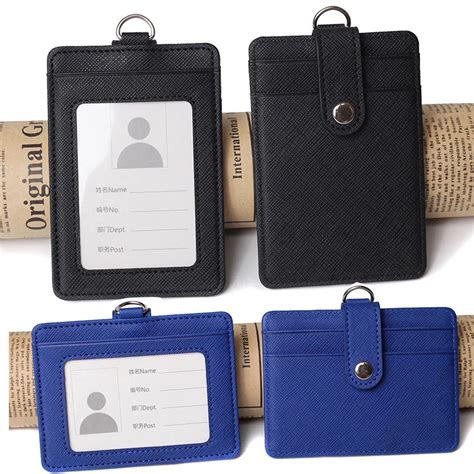 Mini Porte Cartes D Identit En Cuir PU Unisexe Porte Cartes De Cr Dit D