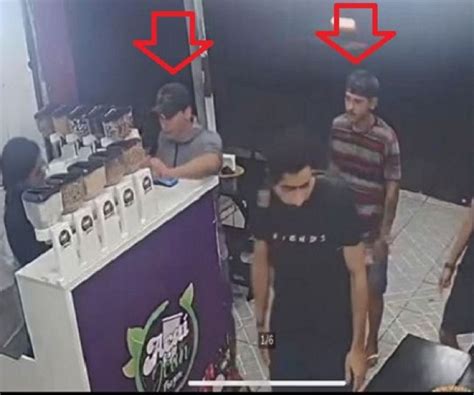 Notícias Polícia Divulga Imagens De Bandidos Que Assaltaram Lanchonete Açaí Frozen No Bairro