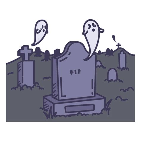 Design Png E Svg De Fantasmas De Cemit Rio Assombrados Bonitos Para