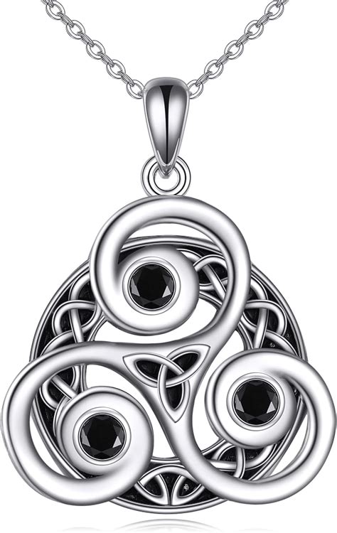 Urone Celtic Necklace 925 Sterling Silver Celtic Knot