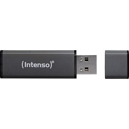 Intenso Alu Line Chiavetta Usb Da Gb Pendrive Usb Antracite