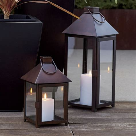 Knox Bronze Metal Lanterns Outdoor Candle Lanterns Metal Lanterns Floor Lantern