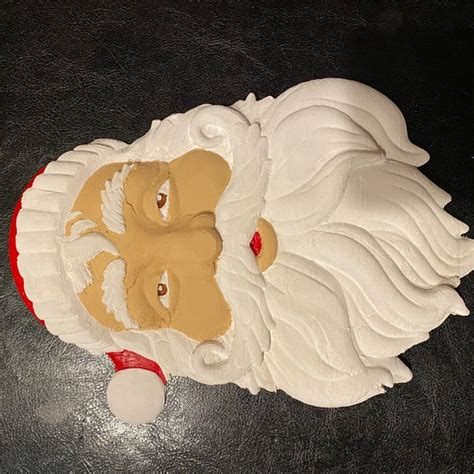 Santa Claus 3d Stl Model 10127 For Cnc Router Engraver Carving