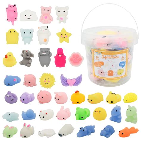 Buy 40 Pcs Mochi Squishy Toy Mini Squishies Bulk Cute Small Squishy ...