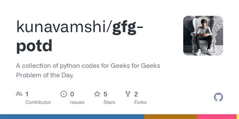 Github Kunavamshi Gfg Potd A Collection Of Python Codes For Geeks