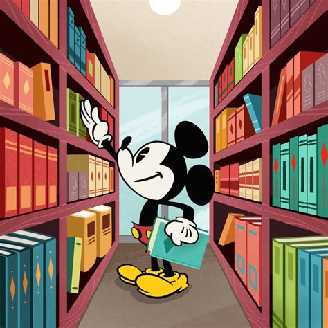 Mickey Mouse On Instagram Getting Lost In A Bookstore Like