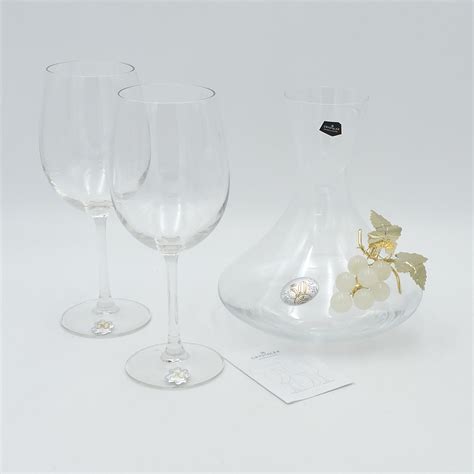 Regalo Per Nozze D Oro Con Decanter E Bicchieri In Cristallo