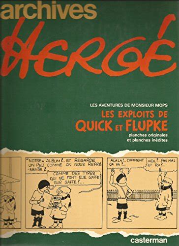 Archives Herge Vol Les Exploits De Quick Et Flupke De Herg