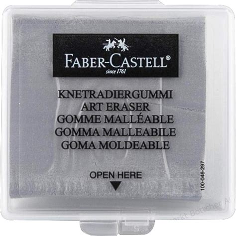 Faber Castell 127220 Kneaded Eraser With Case Grey Amazonca Home