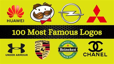 100 famous logos | MOST FAMOUS BRAND LOGOS IN The World | - YouTube