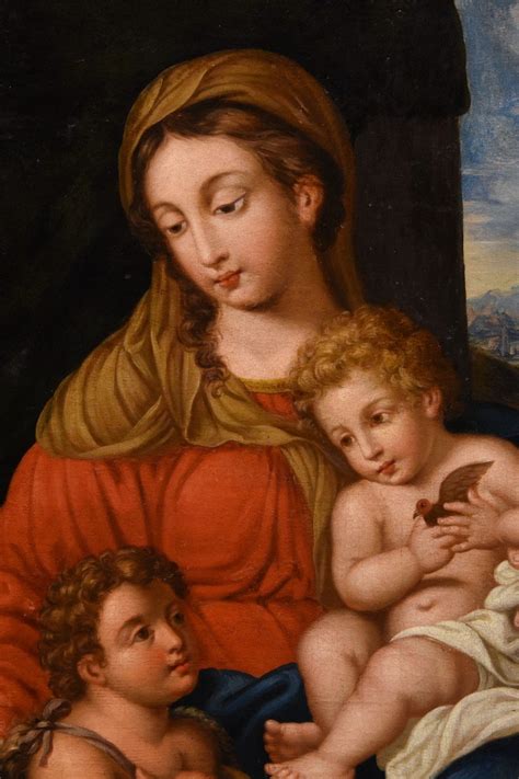 Proantic Vierge à l enfant avec saint Jean Pierre Mignard Troyes 1