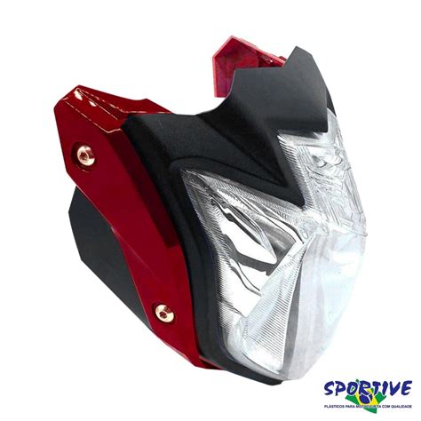 Farol Completo Carenagem Fazer 250 11 A 13 Sportive Submarino