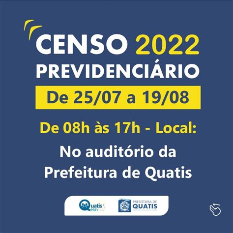 CENSO PREVIDENCIÁRIO 2022 Prefeitura Municipal de Quatis