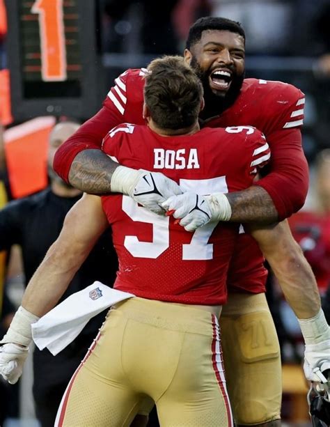 Nick Bosa In 2024 Nfl Football 49ers Football Pants Men In Tight Pants