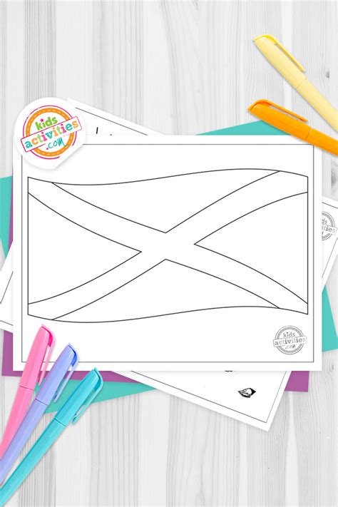 Bright And Bold Jamaican Flag Coloring Pages Kids Activities Blog