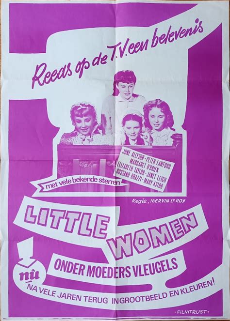 LITTLE WOMEN original Dutch movie poster 1960's Elizabeth Taylor Janet ...