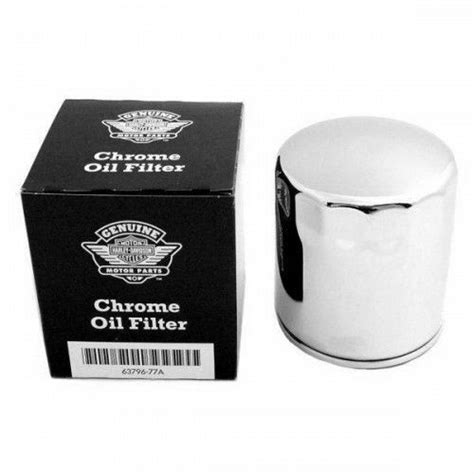 Genuine Harley Davidson 63796 77a Chrome Oil Filter Sportster Softail Ebay