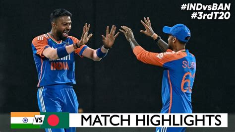 India Vs Bangladesh Rd T Cricket Match Full Highlights Cricket