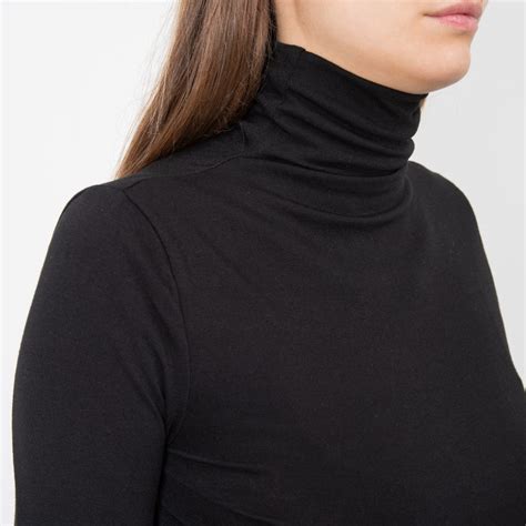 Black Modal Turtleneck Longsleeve Wolfensson