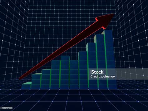 비즈니스 성장과 그래프 차트입니다 3d 3차원 형태에 대한 스톡 사진 및 기타 이미지 3차원 형태 개념 개선 Istock