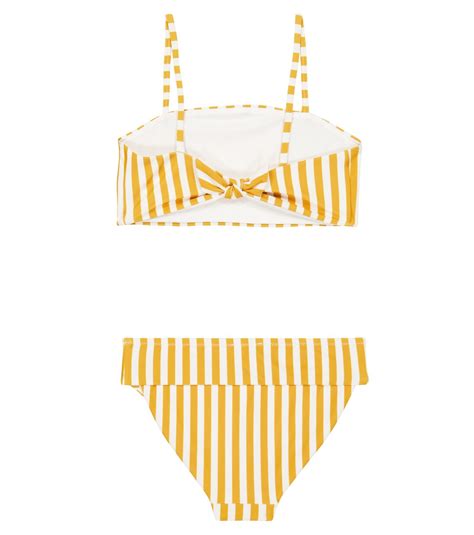 Lucette Striped Bikini In Yellow Liewood Mytheresa