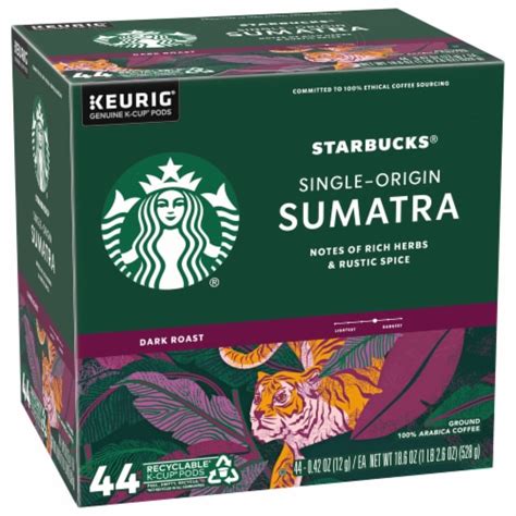 Starbucks Sumatra Dark Roast K Cup Coffee Pods Ct Kroger