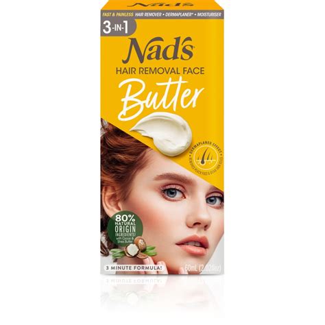 Nad's Hair Removal Face Butter 60ml | BIG W