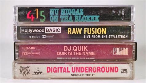 Lot Of 4 West Coast Rap Tapes Hip Hop Cassettes Dj Quick Digital