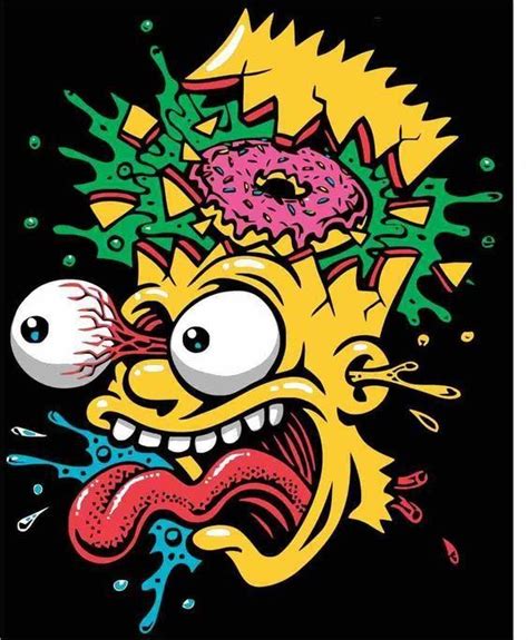 Simpsons Art Bart Simpson Art Graffiti Wallpaper