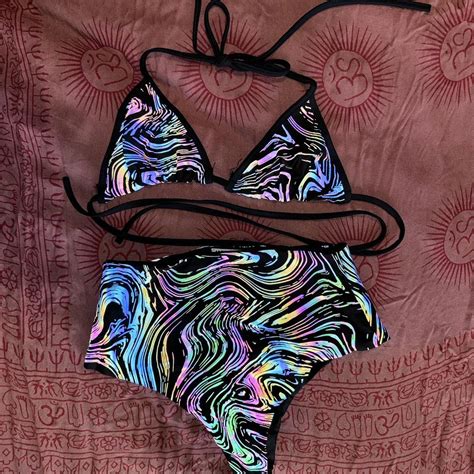 Jazzy Garms Bikini Set High Waisted Booty Briefs Depop