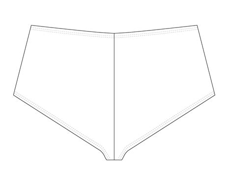 Moldería culote less bikini tiro alto Trazados y Costuras