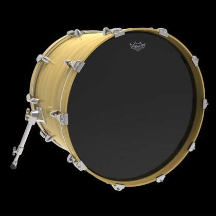 Remo P Es Ebony Powerstroke Black Dynamo Bass Drumhead P