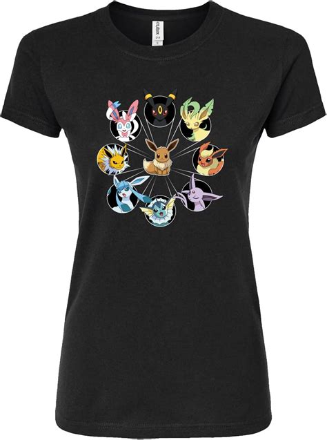 HYBRID APPAREL Pokémon Eevee Evolution Circle Juniors Fitted