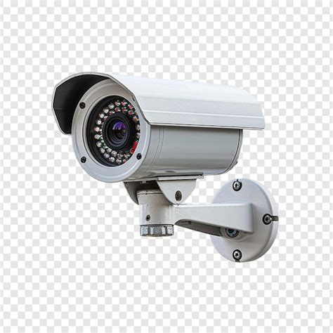 Cctv Security Camera Isolated On Transparent Background Premium AI