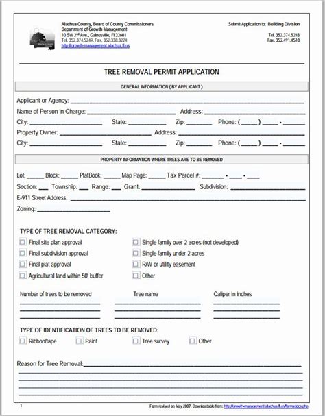 Printable Tree Removal Contract Template