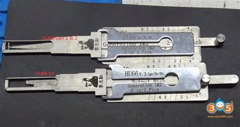 Lishi HU66 Gen 1&2 Single Lifter vs HU66 V3 Twin Lifter