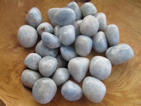 Blue Calcite Tumbled Stone T17