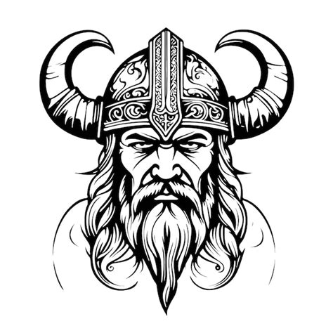 Premium Vector Breathtaking Lovely Viking Emblem Vector Logo Art