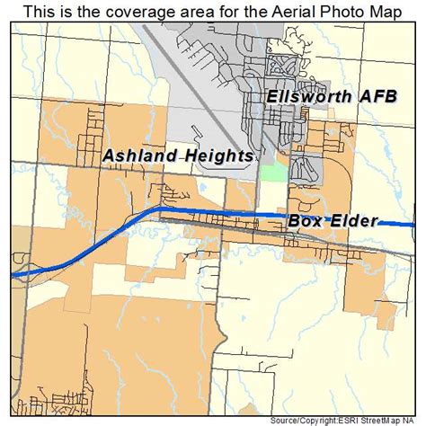 Aerial Photography Map Of Box Elder Sd South Dakota