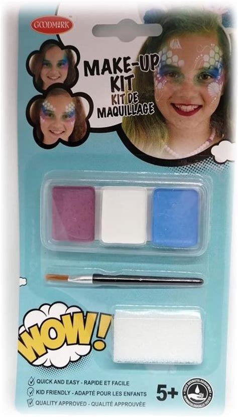 Goodmark Make Up Kit Schmink Set Zeemeermin Blauw Bol