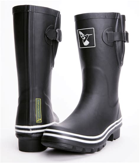 Ladies Wellies Calf Height Wellies Designer Rubber Wellingtons