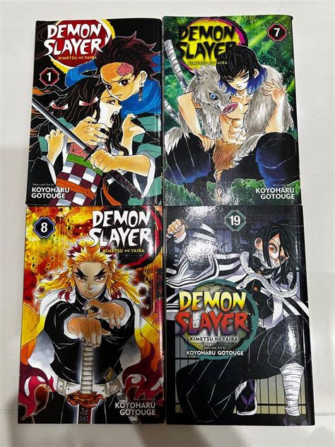 Wtslfb Demon Slayer Kny Manga Volume 1 7 8 19 Hobbies And Toys