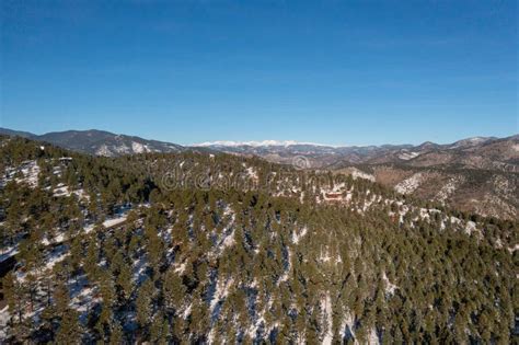 Amazing Aerial Shot Outside Of Denver Colorado Showing Foothills