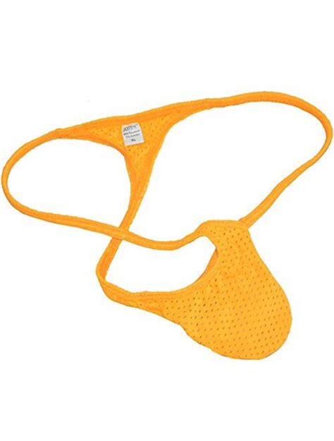 Buy Jaxfstk Men S Breath Holes Micro Thong Sexy Mini Bikini Underwear