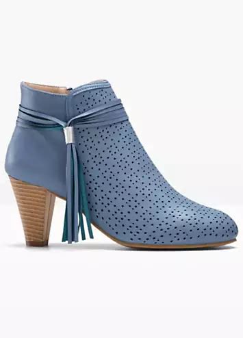 Laser Cut Ankle Boots By Bonprix Freemans