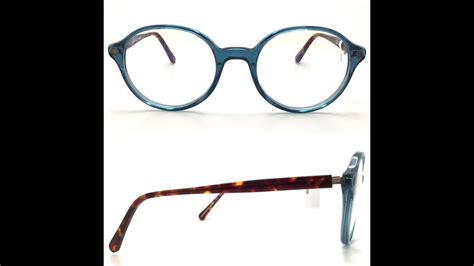 O Six Ov 585 Translucent Blue Plastic Roundish Eyeglasses Bernardshearopticians Youtube