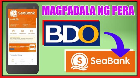 BDO To Seabank Money Transfer How To Send Money From BDO To Seabank