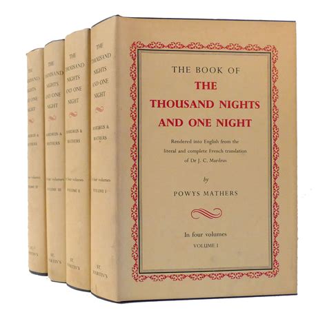 THE BOOK OF THE THOUSAND NIGHTS AND ONE NIGHT 4 Volume Set By Powys