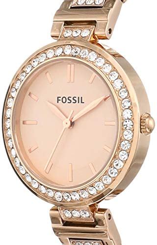 Fossil Analog Rose Gold Dial Women S Watch BQ3181 Amazon In Fashion